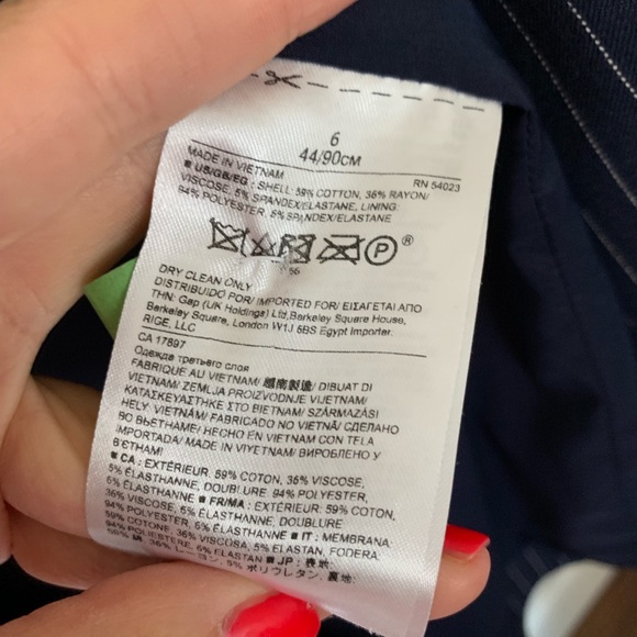 BANANA REPUBLIC STURDY BLAZER NAVY - Picture 7 of 8